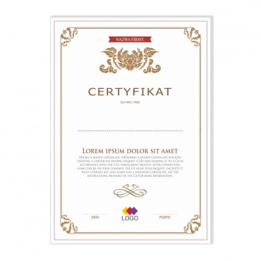Certyfikat - projekt 09