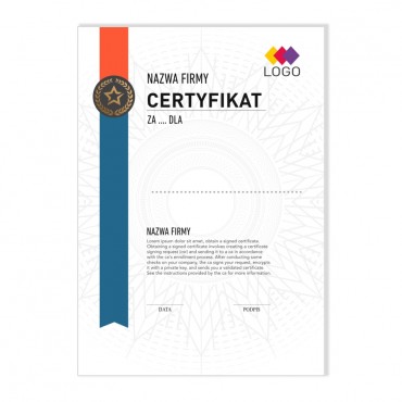 Certyfikat - projekt 11